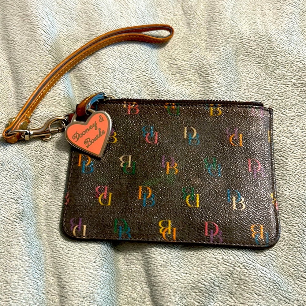 Dooney and Burke wristlet brown.